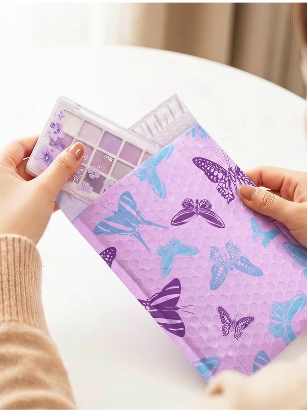 20 Purple Butterfly Bubble Mailers - Picture 6 of 9